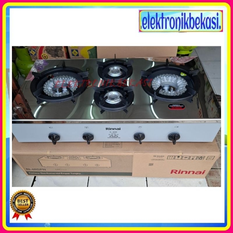 KOMPOR GAS RINNAI RI 4 RSPN / KOMPOR GAS 4 TUNGKU RINNAI 4 RSPN / KOMPOR GAS RINNAI 4 TUNGKU LOW PRE