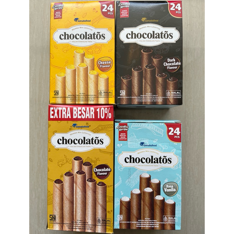 

Chocolatos Wafer Roll 24pcs