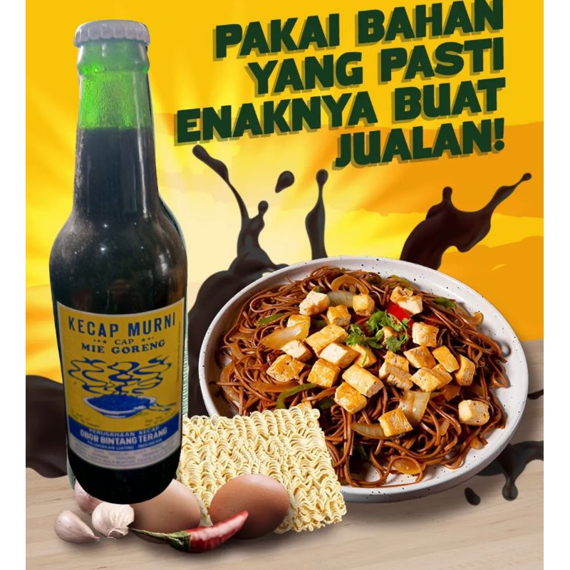 KECAP MANIS CAP MIE GORENG KEMASAN BOTOL KACA