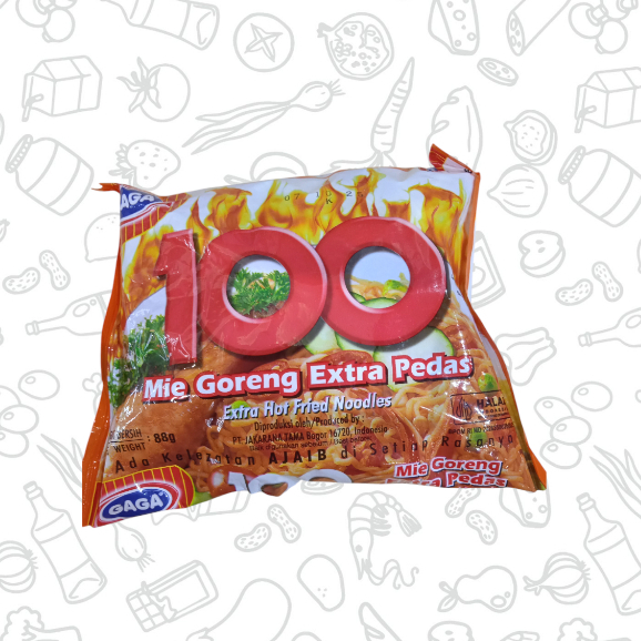 

GAGA MIE 100 GORENG EXTRA PEDAS