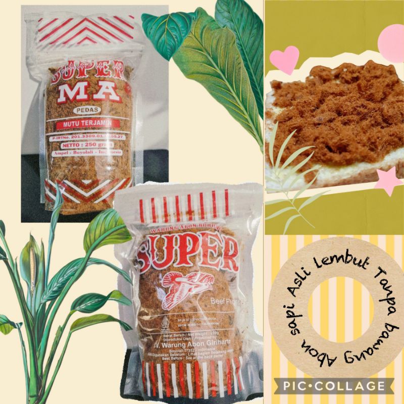 

Abon Sapi Super 250gr Cap Elang Asli Boyolali Tanpa Bawang Rasa Manis dan Pedas
