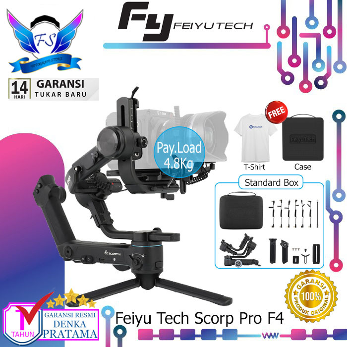 Feiyu Tech Scorp Pro F4 Handheld Gimbal Stabilizer Original Scrop F 4 Resmi