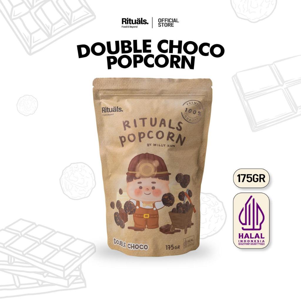 

Rituals Food Double Choco Popcorn 175gr Ukuran Large - Snack Jagung Coklat Tebal Cemilan Crispy by Willy Kun