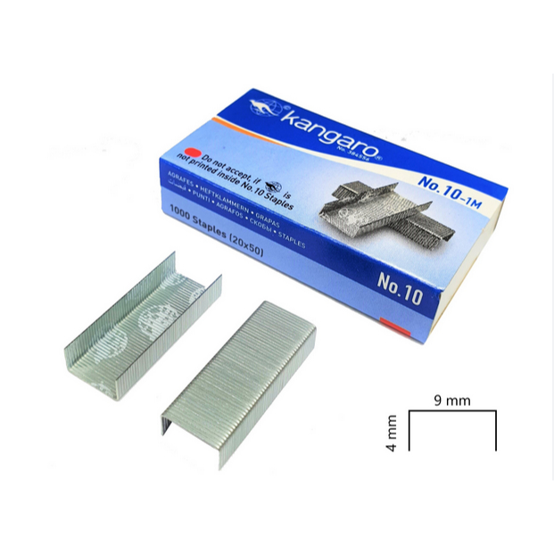 

ISI STAPLES KECIL ISI 20X50 (1000) - KANGARO NO.10-1M