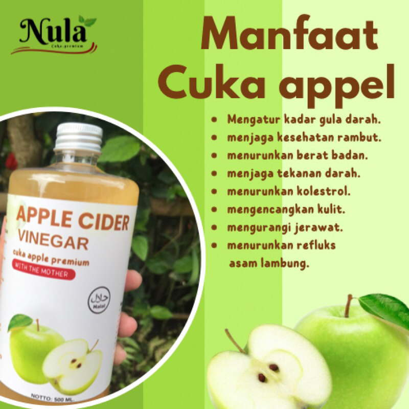 

CUKA APEL HIJAU 100% Murni APPLE CIDER VINEGAR