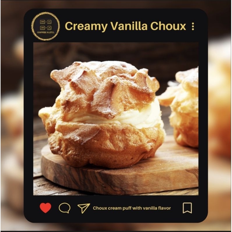 

Creamy Vanilla Choux (Kue Soes)