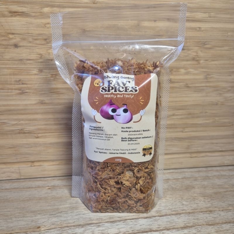 

Bawang Goreng Premium KRIUK / Premium Fried Shallots KRIUK 220 gram