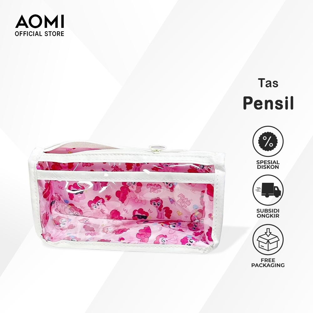 

Tempat pensil multifungsi pouch make up pink little pony 91155