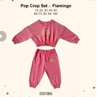 crop set pink bohopanna preloved