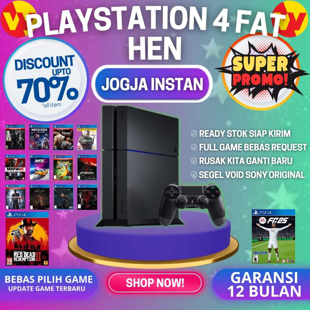 PS4 FAT /  PLAYSTATION 4 FAT FULLGAME TERBARU BEBAS REQUEST