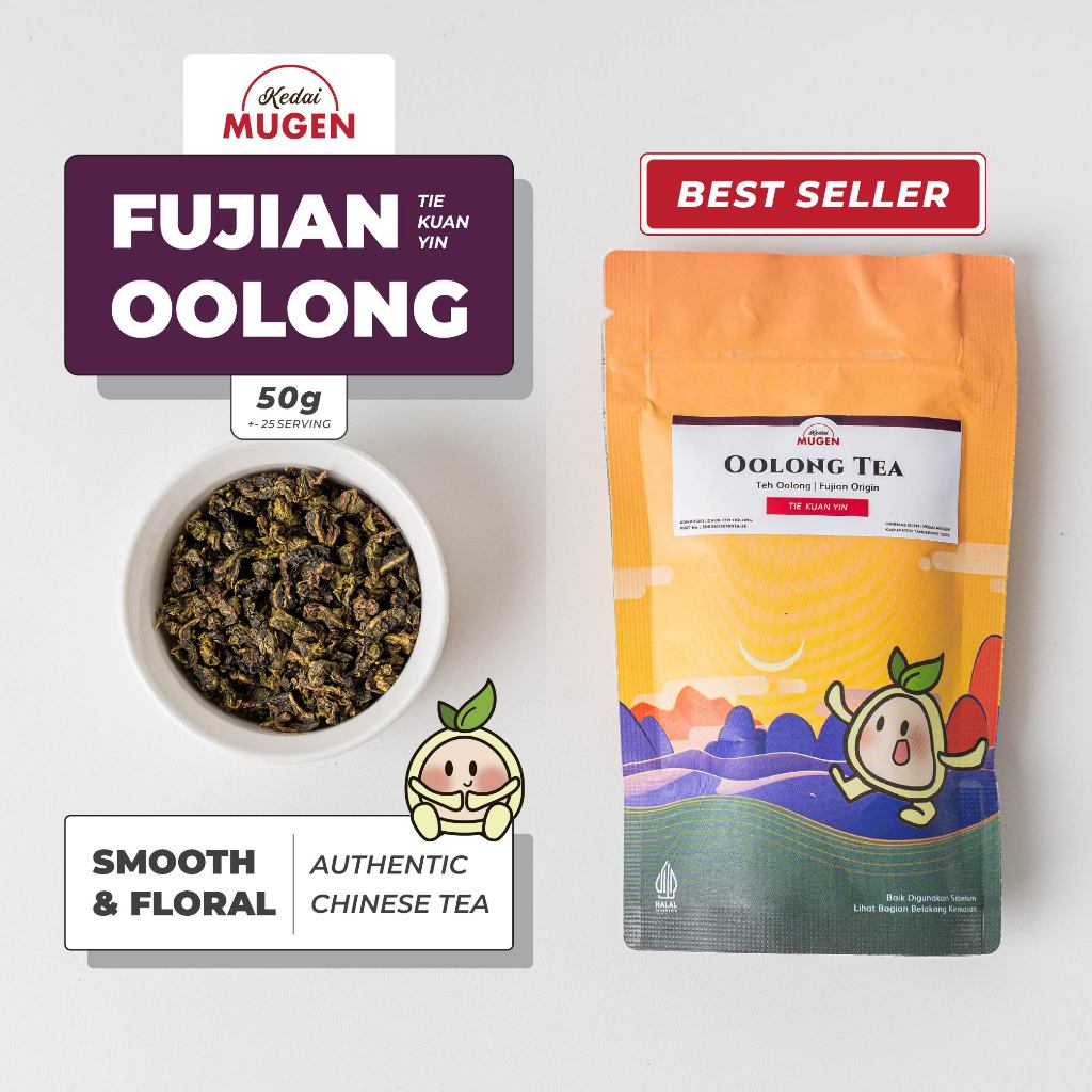 

Kedai Mugen - Fujian Oolong Tea / Teh Olong Cina / Ti Kuan Yin / Chinese Tea 50g