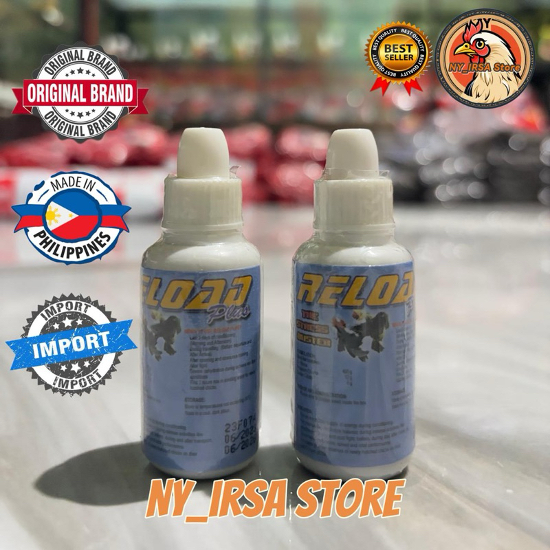 Vitamin Ayam Phillipines RELOAD PLUS 5ml dan 15ml Obat Suplemen Ayam