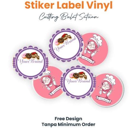 

AREEFAH.PROJECT Cetak Stiker Label Anti Air Sticker Makanan Kemasan Produk Botol Minuman Custom ( Vinyl )