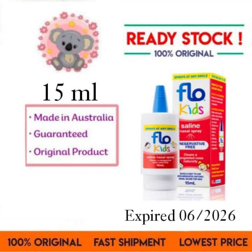 Flo kids saline spray nasal spray anak semprotan hidung tersumbat anak