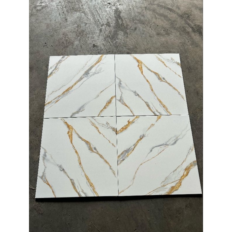 KERAMIK CUTTING 50X50 FLORA GOLD | GLOSSY | PLATINUM