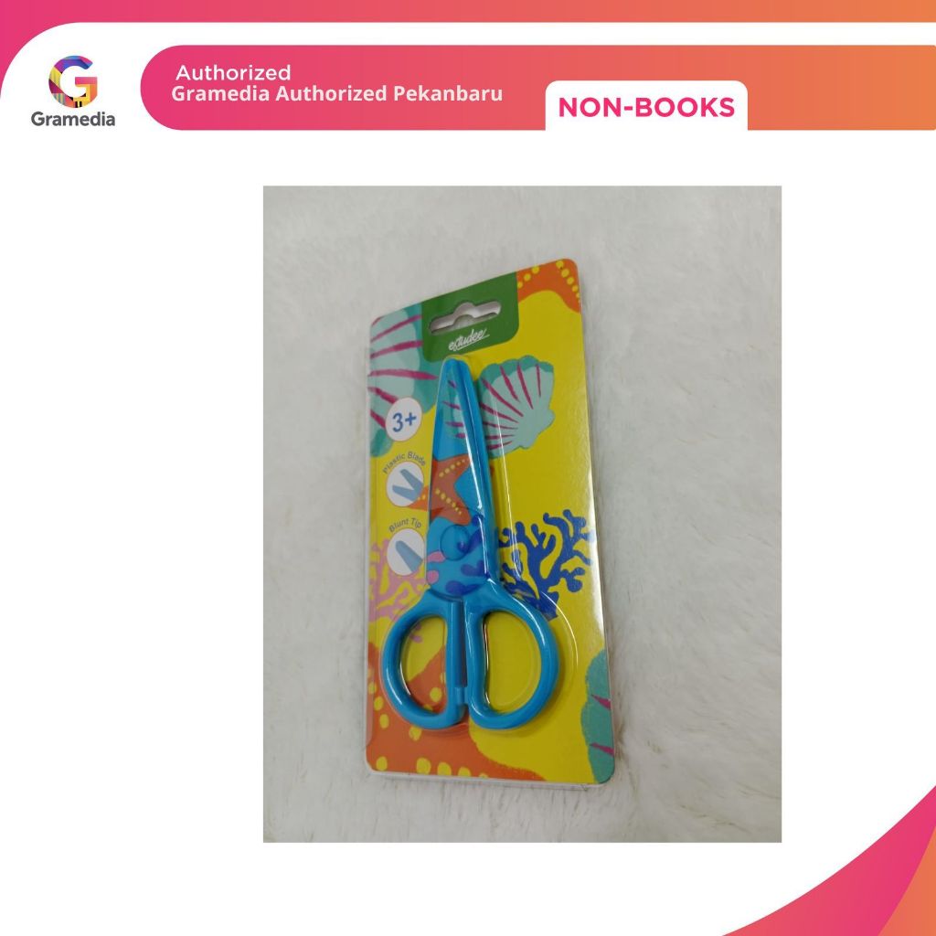 

Gramedia - Estudee Scissors Kids Plastic Blade 4.75Inch Blue Es-Sc087