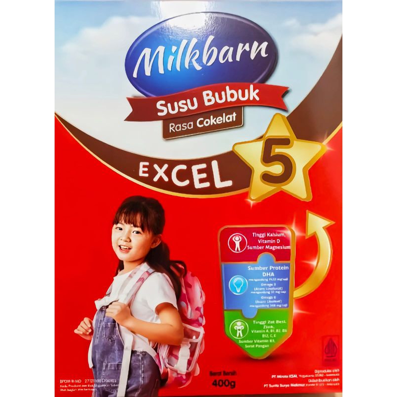 

Milkbarn - Susu Bubuk Rasa Cokelat - Excel 5 (5-12 Tahun) 400gr