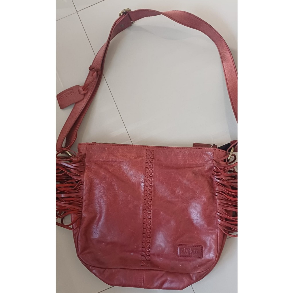 ABEKANI ICB KOLPRI WARNA MAROON (KULIT SAPI ASLI) ABEKANI