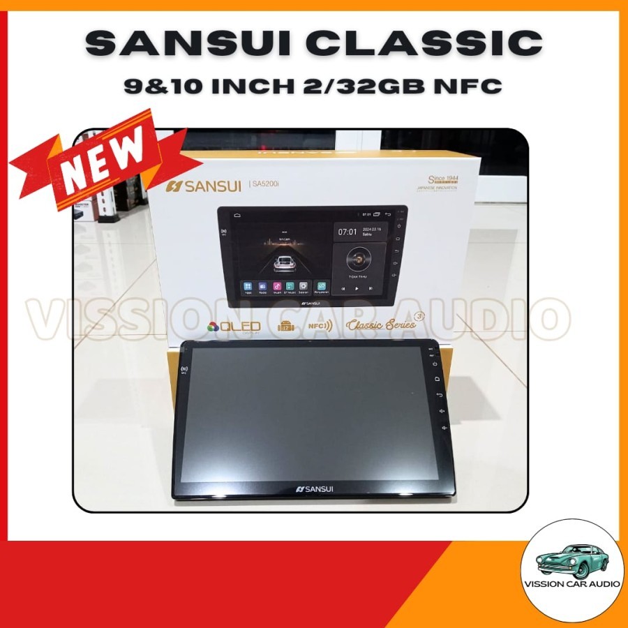 Head unit android sansui classic gen3 2/32gb NFC Qled