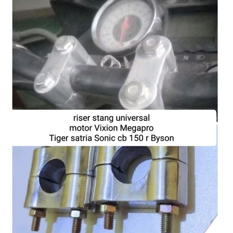 raiser stang  / pangkon klem stang universal motor Vixion Megapro Tiger satria sonic cb 150R Byson