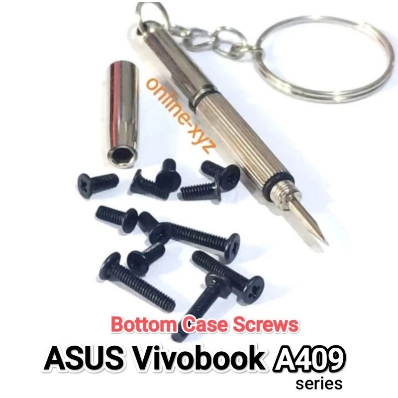 baut mur sekrup skrup casing ASUS A409 A409U A409UA A409JA A409FA A409JB A409MA A409M A409J A409F