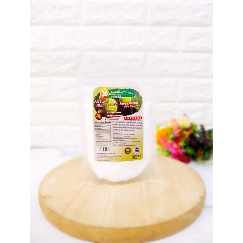 

health paradise Food Monk Fruit Sweetener / Monkfruit 180g