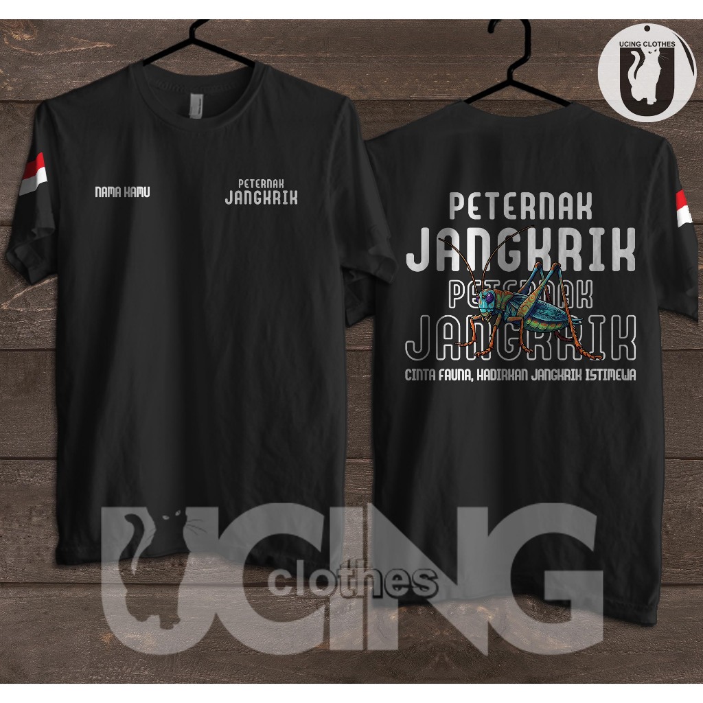 Kaos Baju Peternak Jangkrik Gratis Nama Kaos Distro