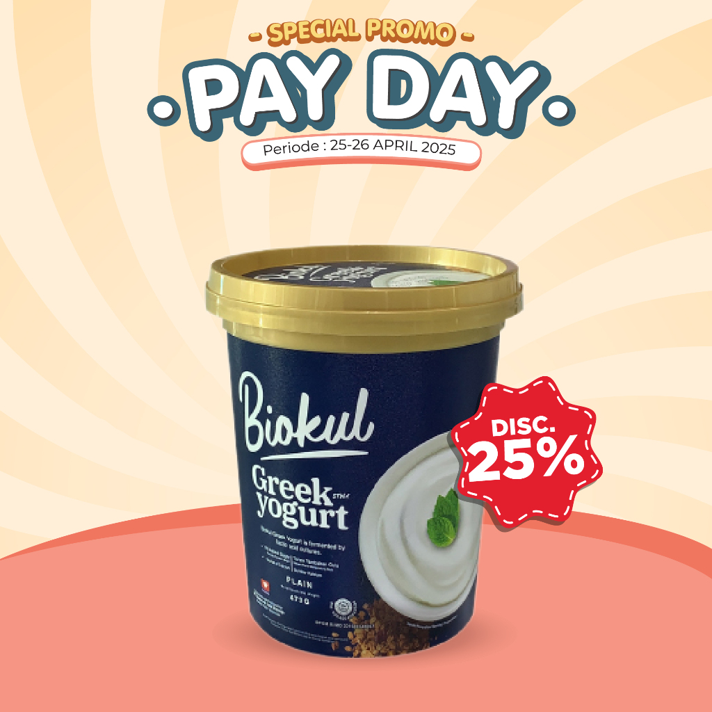 DISC 25% BIOKUL GREEK YOGURT PLAIN 473 GR