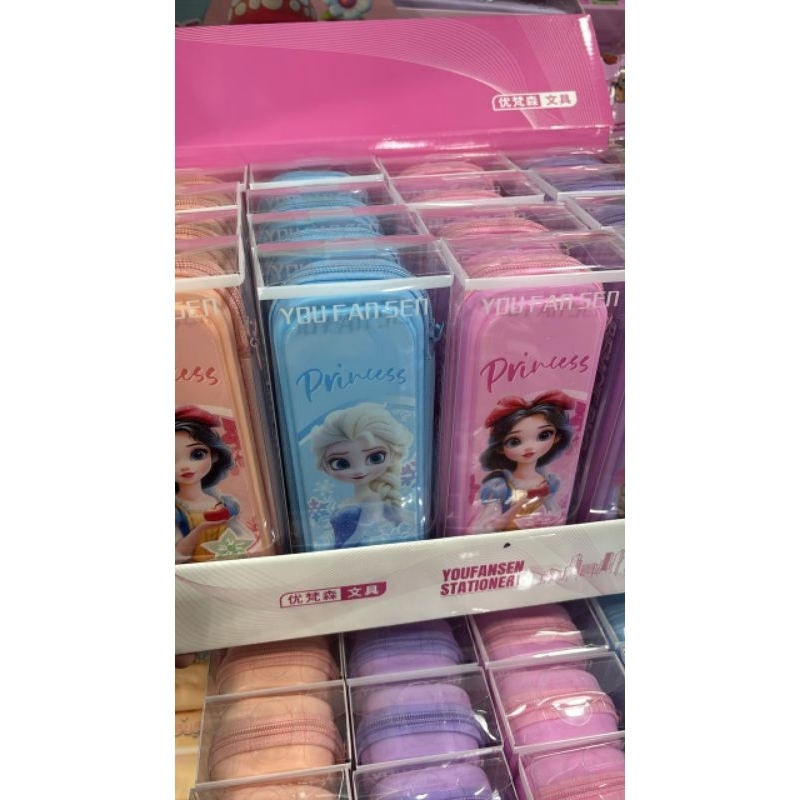 

1 BOX KOTAK PENSIL PRINCESS CASE PREMIUM ISI 16