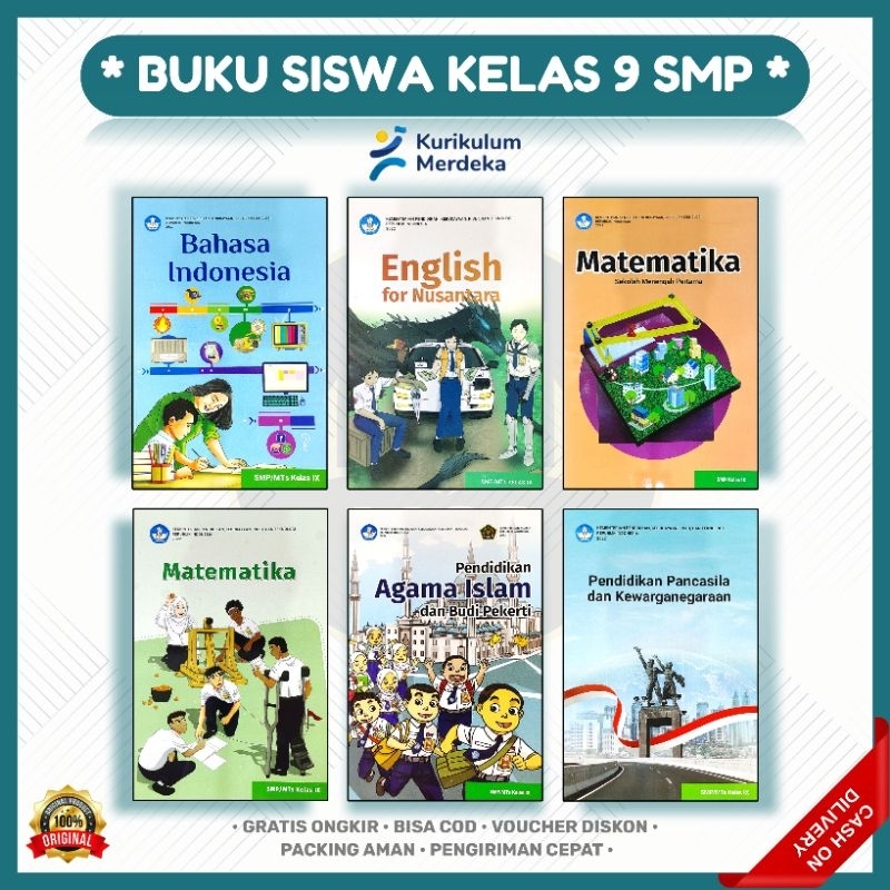 Buku Paket Kelas 9 SMP Kurikulum Merdeka Kurmer Lengkap