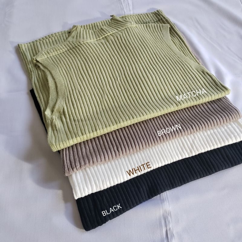 LASARA - LS6277 Giselle Top Import BKK Atasan Rajut Import Bangkok Baju Tank Top Baju Atasan Wanita 