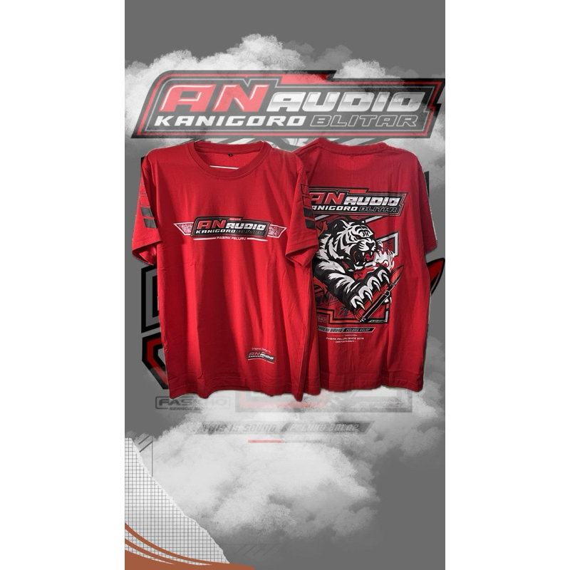 Kaos AN Audio Original Merah