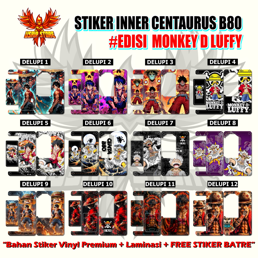 

stiker aksesoris ceentaa80 edisi luffy