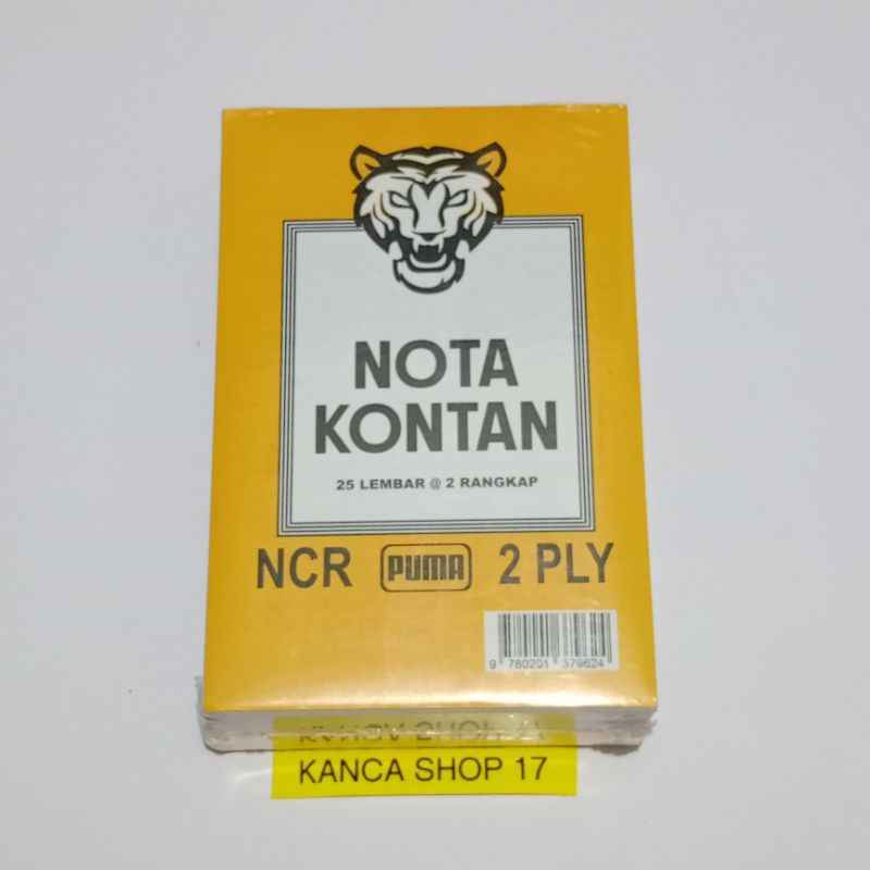 

Nota Kontan 2 Ply Isi 25 Lembar