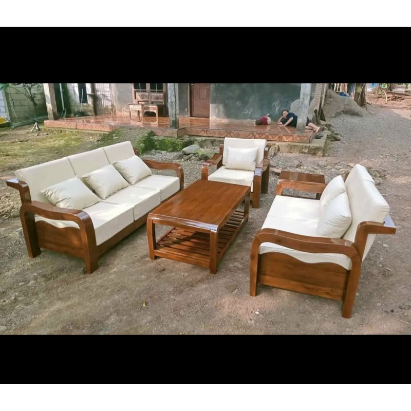 kursi sofa tamu minimalis kursi tamu minimalis kayu jati kursi sofa tamu 321 bahan kayu jati