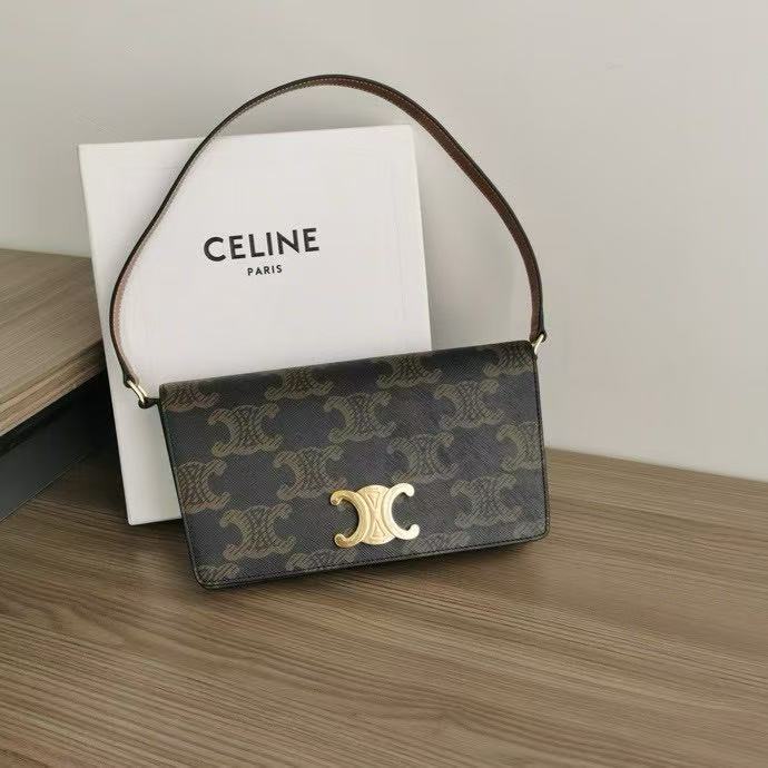 CELINE Trapeze Triomphe Handheld Shoulder Bag 199283