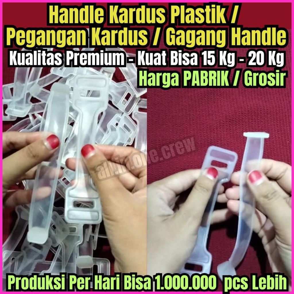

Paket 100 Pcs Handle Kardus Gagang Handle Kardus Bening Digunakan Untuk Handle Kemasan Karton Box