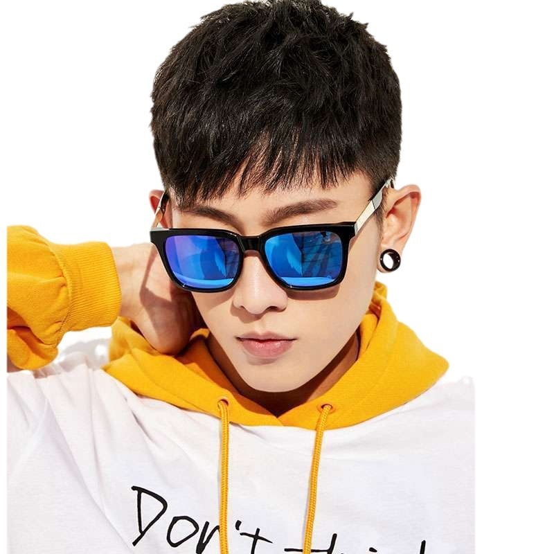 original kacamata hitam pria anti uv frame kotak kacamata pria fashion kacamata sunglasses anti uv