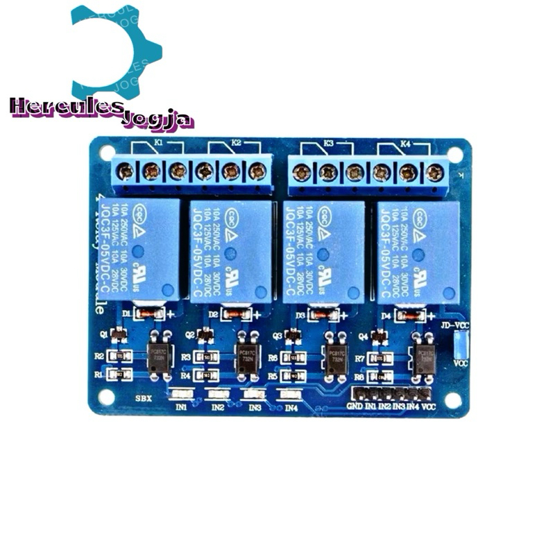 Modul Relay 4 Channel Ch 5V 220V AC Module optocoupler
