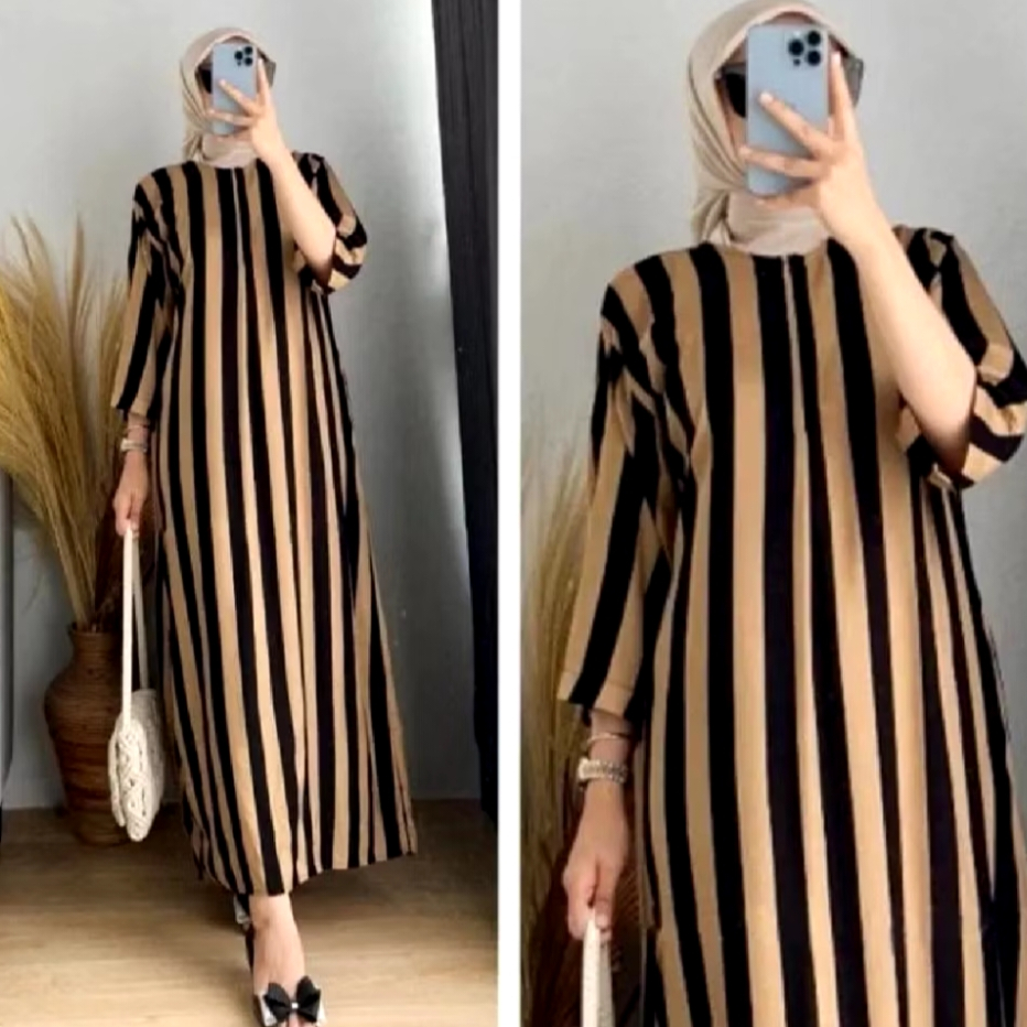 GAMIS RAYON PREMIUM / GAMIS RAYON MOTIF SALUR