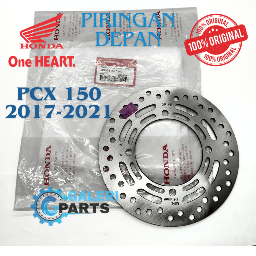 PIRINGAN CAKRAM DEPAN HONDA K97 PCX 150 LOKAL DISC BRAKE ORIGINAL AHM HGP