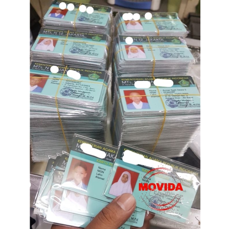

CETAK ID CARD PVC LEBIH DARI 50 PCS / KARTU VISITOR / PELAJAR / MEMBER / PARKIR / TANDA PENGENAL / BISA 2 SISI