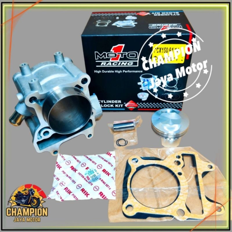BLOK SEHER CYLINDER MOTO1 RACING VARIO 150  PCX 150 PIN14 61MM  BLOK SEHER VARIO 150 CYLINDER BORE U