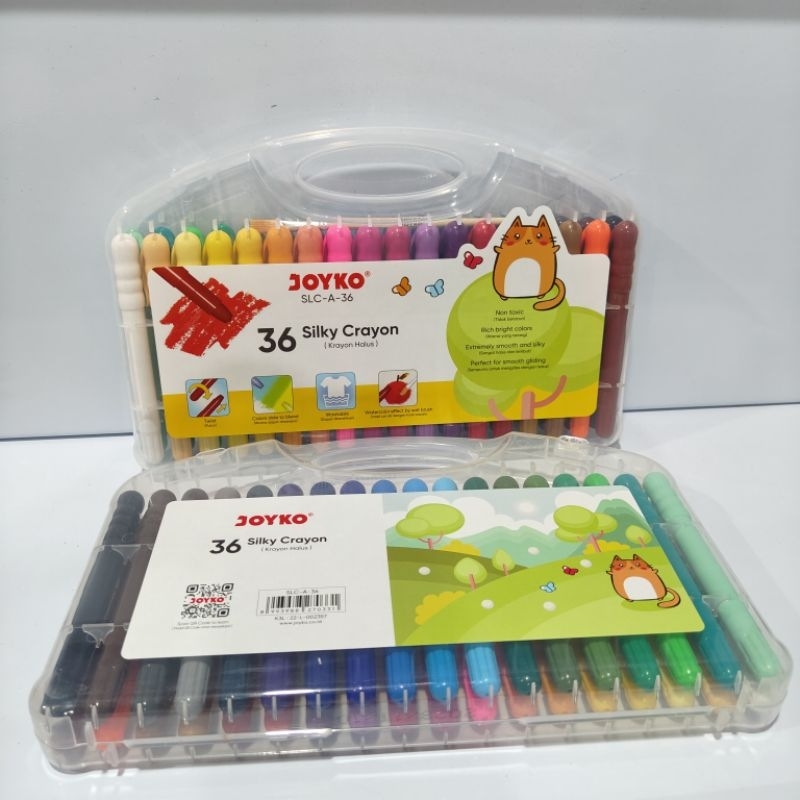 

Crayon Silky SLC A 36 Warna + Kuas / Krayon Halus