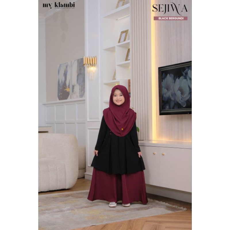 Sejiwa by my klambi gamis anak ready stock