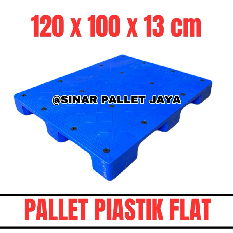 

Pallet Plastik Flat 120x100x13cm Biru Palet Plastik Rata Palet Plastik Biru Palet Plastik Type Flat