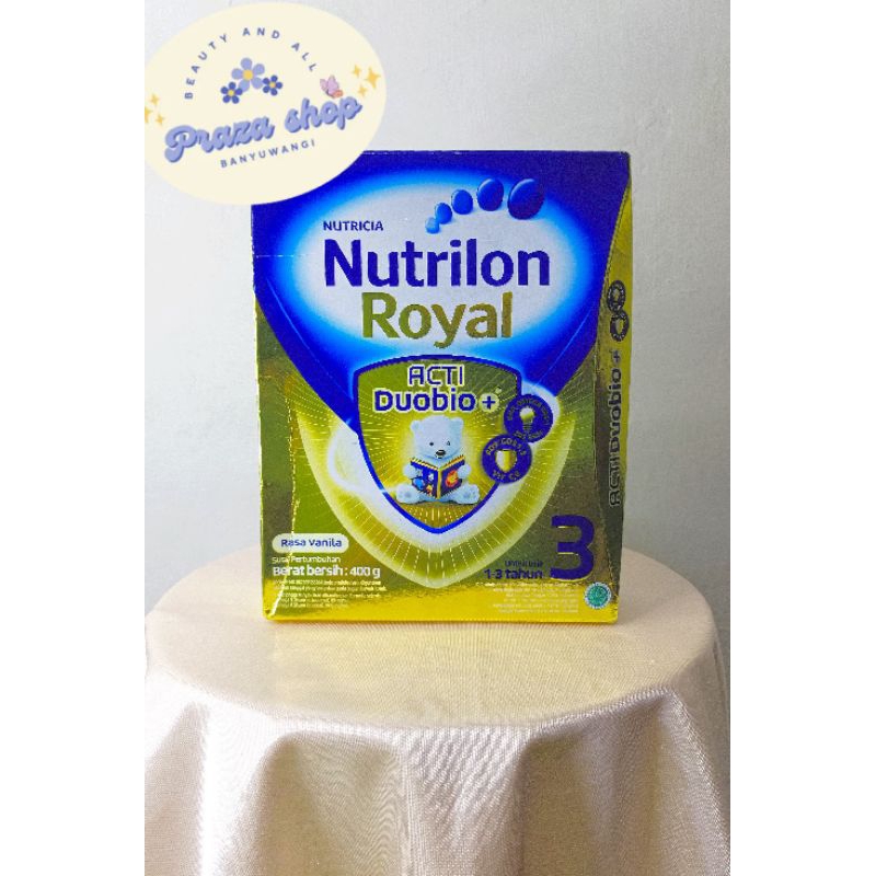 

nutrilon royal acti duobio+ vanila 3 400gram untuk usia 1-3tahun susu pertumbuhan anak