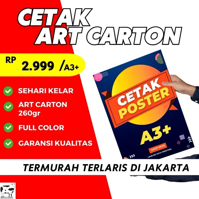 

Cetak Art Cartoon A3+ 260 gram, A3+, Poster, Cover Buku, Hangtag, Card Termurah Jakarta