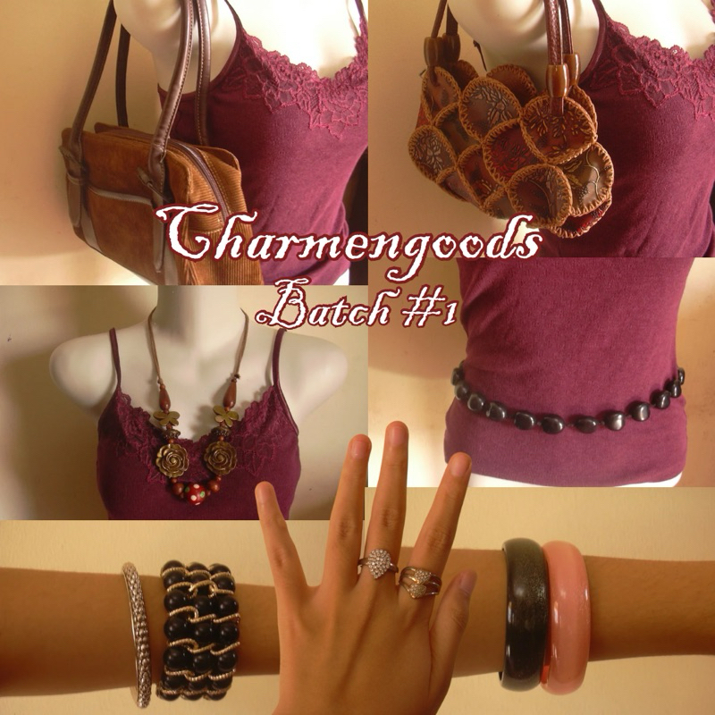 thrift preloved bag & accessories y2k, grunge, vintage