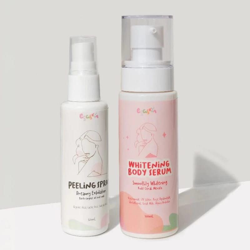 1 PAKET ESASKIN - Paket Mencerahkan Kulit Belang Esaskin Beauty Peeling Spray Dan Body Serum